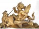 Pair of andirons bronze gilded putti putti dragons rock nineteenth century