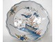 La Rochelle earthenware dish decorated birds XVIIIth