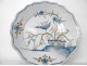 La Rochelle earthenware dish decorated birds XVIIIth