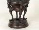 China vase in bronze decorations dragon cat XIXth