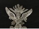 silvered bronze Stoup angel decoration and shell XIXth
