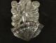 silvered bronze Stoup angel decoration and shell XIXth