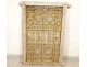 Moroccan wrought iron grille painted wood window Maghreb Morocco Atlas Deco XXth