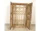 Moroccan wrought iron grille painted wood window Maghreb Morocco Atlas Deco XXth