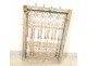 Moroccan wrought iron grille painted wood window Maghreb Morocco Atlas Deco XXth