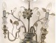 Pair crystal sconces House Baguès, flower vase model, Art Deco, 1930