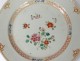 porcelain dishes pair Company India Eighteenth pink flowers family
