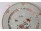 porcelain dishes pair Company India Eighteenth pink flowers family