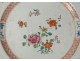 porcelain dishes pair Company India Eighteenth pink flowers family