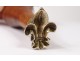 Iron ormolu gilded lily boxwood stamp nineteenth century