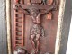 Crucifix Cross boatman boatman Arma Christi carved nineteenth century wood