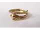 gold snake ring solid 18k gold rubies eagle head twentieth ring