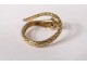gold snake ring solid 18k gold rubies eagle head twentieth ring