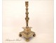 Candlestick in brass tripod, seventeenth