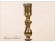 Candlestick in brass tripod, seventeenth