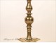 Candlestick in brass tripod, seventeenth