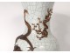 Large Chinese porcelain vase cracked gilt dragons nineteenth century