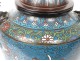 bronze cloisonné censer Japan samurai characters dogs Fo nineteenth