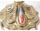 Chalice paten silver gilt enamel chalice Minerva Chevron nineteenth goldsmith