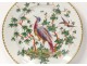 English porcelain plate Chelsea-Derby bird trees nineteenth century