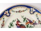 English porcelain plate Chelsea-Derby birds insects nineteenth garlands