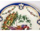 English porcelain plate Chelsea-Derby birds insects nineteenth garlands