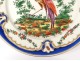 English porcelain plate Chelsea-Derby birds insects nineteenth garlands