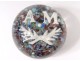 Sulfide crystal paperweight Clichy millefiori Cristallo-porcelain twentieth century