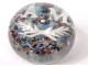 Sulfide crystal paperweight Clichy millefiori Cristallo-porcelain twentieth century