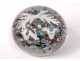 Sulfide crystal paperweight Clichy millefiori Cristallo-porcelain twentieth century