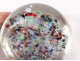 Sulfide crystal paperweight Clichy millefiori Cristallo-porcelain twentieth century