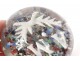 Sulfide crystal paperweight Clichy millefiori Cristallo-porcelain twentieth century