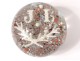 Sulfide crystal paperweight Clichy millefiori Cristallo-porcelain twentieth century