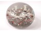 Sulfide crystal paperweight Clichy millefiori Cristallo-porcelain twentieth century