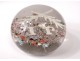 Sulfide crystal paperweight Clichy millefiori Cristallo-porcelain twentieth century