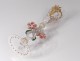 Wine glass glassware Murano Venice Italy gilt flowers nineteenth century