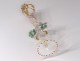 Wine glass glassware Murano Venice Italy gilt flowers nineteenth century