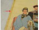 Great rice paper painting portrait Mandarin Chinese dignitary woman XIXth