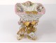 Cart empty-pocket porcelain Jacob Petit Paris gilt brass flower vine 19th