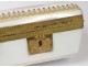 Box box white opaline gilt flowers golden bronze Restoration XIXth
