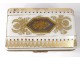 Box box white opaline gilt flowers golden bronze Restoration XIXth