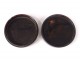 Small round box miniatures 3 young portrait boy hair 18th working