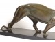bronze sculpture panther Irenee Rochard animal twentieth marble sculptor