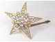 Star night light golden brass candle decoration rhinestone nineteenth century church