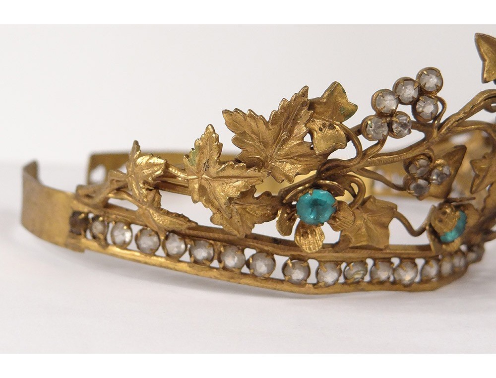 Little virgin statue tiara crown rhinestone flower crown  