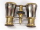 brass metal pearl opera glasses golden Duchess 12 glasses nineteenth century