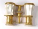 pearl opera glasses golden brass nineteenth century Paris optician Gaggini