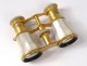 pearl opera glasses golden brass nineteenth century Paris optician Gaggini