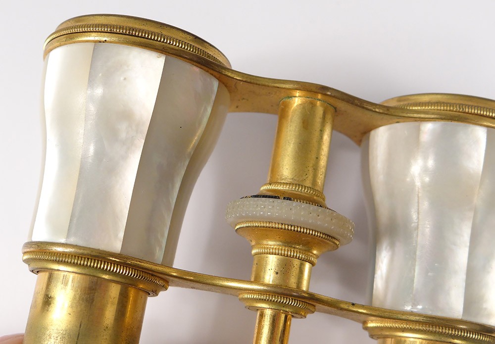 Binoculars of Theatre Mother Of Pearl Brass Golden Opticians Gaggini ...
