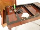 game table backgammon chips Jacob mahogany feet candlesticks Restoration XIXth